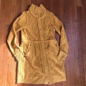 Anthropologie Sparrow 100% Wool Sweater Coat